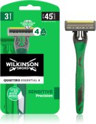 Wilkinson Sword Quattro Essential 4 Sensitive Precision brivniki za enkratno uporabo 3 kos