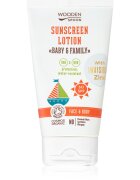 WoodenSpoon Baby & Family zaščitno mleko za sončenje za celo družino SPF 50 150 ml