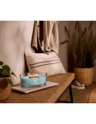 Woodwick Cedarwood & Ocean Moss dišeča sveča z lesenim stenjem 453.6 g