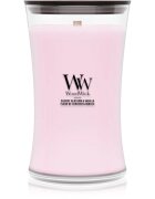 Woodwick Cherry Blossom & Vanilla dišeča sveča z lesenim stenjem 610 g