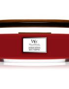 Woodwick Crimson Berries dišeča sveča z lesenim stenjem (hearthwick) 4536 g