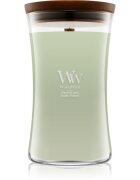 Woodwick Ethereal Haze dišeča sveča z lesenim stenjem 610 g