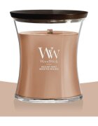 Woodwick Hazelnut Roast dišeča sveča z lesenim stenjem 275 g