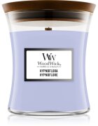 Woodwick Hypnoflora dišeča sveča z lesenim stenjem 275 g