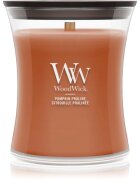 Woodwick Pumpkin Praline dišeča sveča z lesenim stenjem 275 g