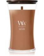 Woodwick Radiant Amber dišeča sveča z lesenim stenjem 610 g