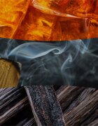 Woodwick Radiant Amber dišeča sveča z lesenim stenjem 610 g