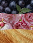 Woodwick Rose Blush dišeča sveča z lesenim stenjem 610 g