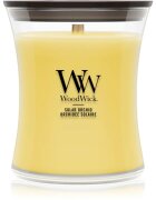 Woodwick Solar Orchid dišeča sveča z lesenim stenjem 275 g