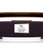 Woodwick Spiced Blackberry dišeča sveča z lesenim stenjem (hearthwick) 453.6 g