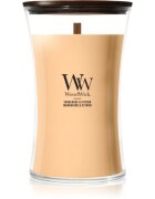 Woodwick Tangerine & Citron dišeča sveča z lesenim stenjem 610 g