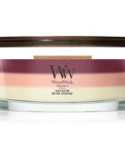 Woodwick Trilogy Lush Nectar dišeča sveča z lesenim stenjem 453.6 g