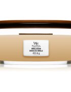 Woodwick Vanilla Bean dišeča sveča z lesenim stenjem (hearthwick) 453.6 g