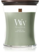 Woodwick Verdant Fig dišeča sveča z lesenim stenjem 275 g