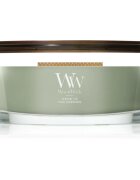 Woodwick Verdant Fig dišeča sveča z lesenim stenjem 453.6 g