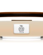 Woodwick White Honey dišeča sveča z lesenim stenjem (hearthwick) 453 g