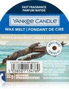 Yankee Candle Amber & Sandalwood vosek za aroma lučko 22 g