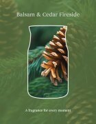 Yankee Candle Balsam & Cedar Fireside dišeča sveča 567 g