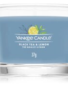 Yankee Candle Black Tea & Lemon votivna sveča glass 37 g