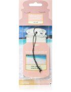 Yankee Candle Pink Sands dišeči obesek za v avto 1 kos