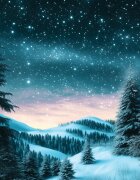 Yankee Candle Winter Night Stars dišeča sveča Signature 110 g