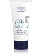 Ziaja Yego Sensitiv pomirjevalna in vlažilna krema za moške SPF 10 50 ml