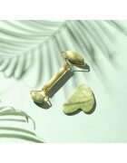 Zoë Ayla Luxurious Jade Crystal Roller valjček za masažo za obraz 1 kos