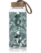 ZOE Bamboo Glass Bottle Posoda za vodo barva Tropic green 1 kos