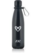 ZOE Heart Logo Stainless Steel Bottle steklenica za vodo iz nerjavnega jekla barva Black 1 kos