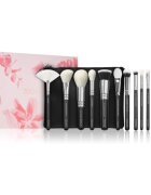 ZOEVA The Artists Brush Set Silver Set čopičev s torbico 1 kos