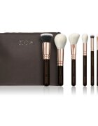 ZOEVA The Complete Brush Set Rose Golden Edition Set čopičev s torbico