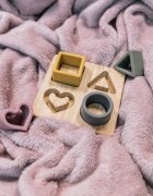 Zopa Silicone Bamboo Puzzle aktivnostna vstavljanka Multicolor 1 kos