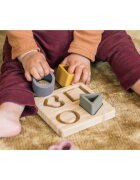 Zopa Silicone Bamboo Puzzle aktivnostna vstavljanka Multicolor 1 kos