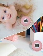 Zopa Silicone Digital Thermometer 2in1 digitalni termometer za v kad Old Pink 1 kos