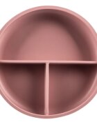 Zopa Silicone Divided Plate deljeni krožnik s priseskom Old Pink 1 kos