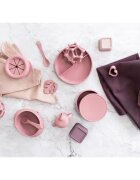 Zopa Silicone Divided Plate deljeni krožnik s priseskom Old Pink 1 kos