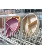 Zopa Silicone Divided Plate deljeni krožnik s priseskom Sand Beige 1 kos
