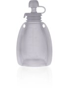 Zopa Silicone Refillable Baby Food Pouch vrečka za hrano 0 m+ Transparent Grey 120 ml