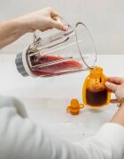 Zopa Silicone Refillable Baby Food Pouch vrečka za hrano 0 m+ Transparent Pink 120 ml
