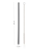 Zopa Silicone Straw silikonska slamica + krtača 6 m+ Old Pink 4 kos