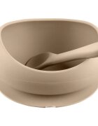 Zopa Silicone Tableware Set jedilni set Sand Beige 1 kos