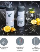Zopa Thermo Bottle with Drinking Spout termovka s slamico Mountains 1 kos