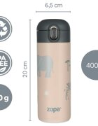 Zopa Thermo Bottle with Drinking Spout termovka s slamico Safari 1 kos