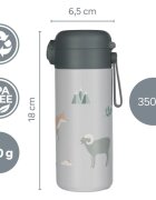 Zopa Thermo Bottle with Silicone Holder and Drinking Spout termovka s slamico Safari 1 kos