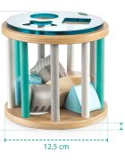 Zopa Wooden Jigsaw aktivnostna vstavljanka iz lesa 18 m+ Pink 1 kos