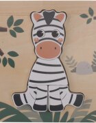 Zopa Wooden Puzzle Small sestavljanka iz lesa Zebra 1 kos