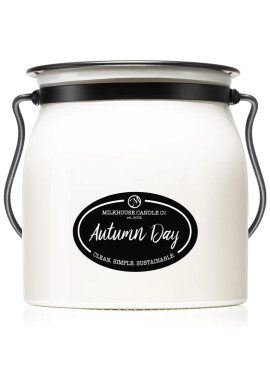 Milkhouse Candle Creamery Autumn Day 16 Oz. Frosted Limited Edition 16  Butter Jar