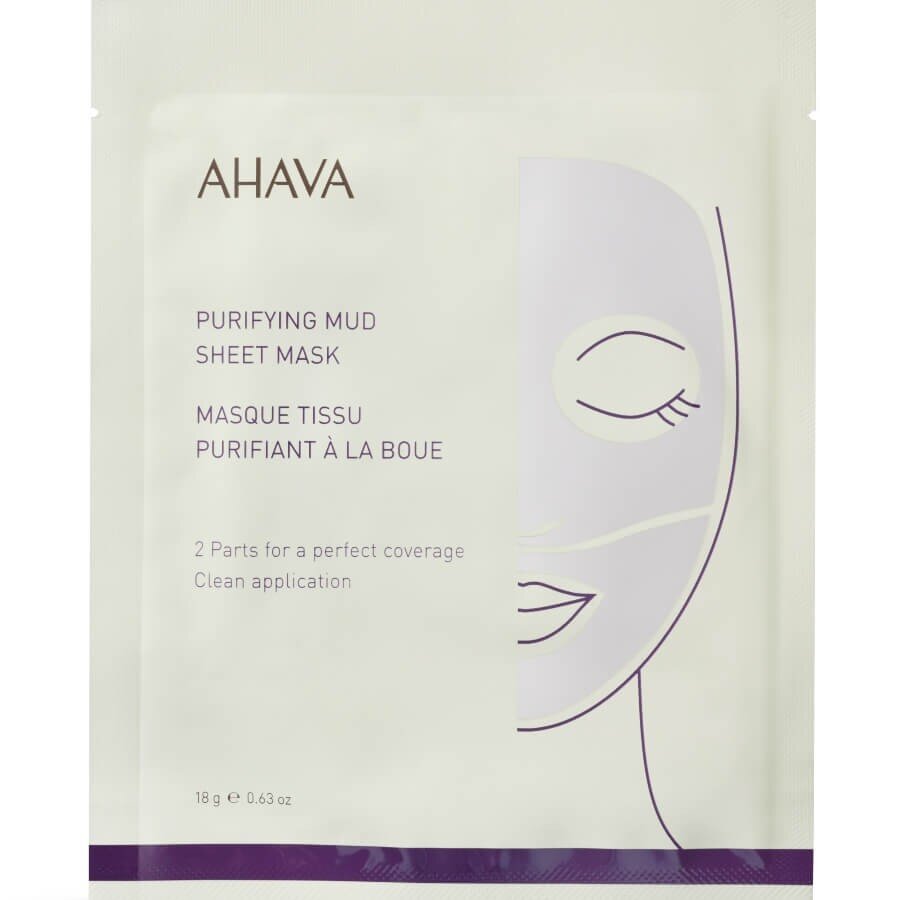 Ahava Mineral Masks Purifying Mud Sheet Mask Single Maska Za Nego Obraza 1 kos