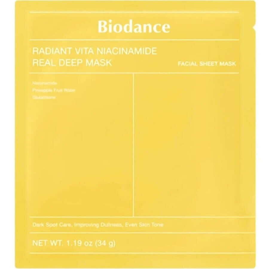 Biodance Radiant Vita Niacinamide Real Deep Mask Maska Za Nego Obraza 1 kos