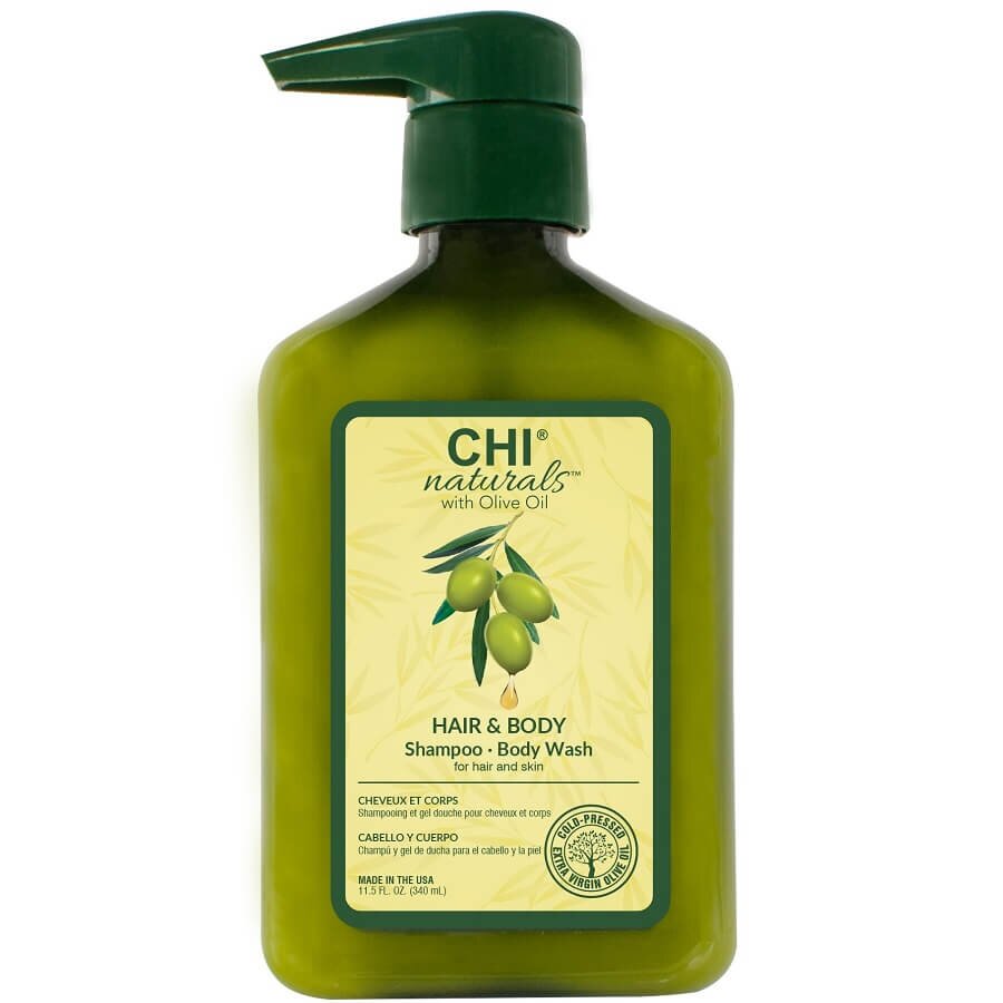 CHI Naturals Olive Oil Hair&Body Shampoo Šampon Za Lase 340 ml